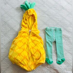 NEW Carter's 3-6Month Pineapple Fleece Costume